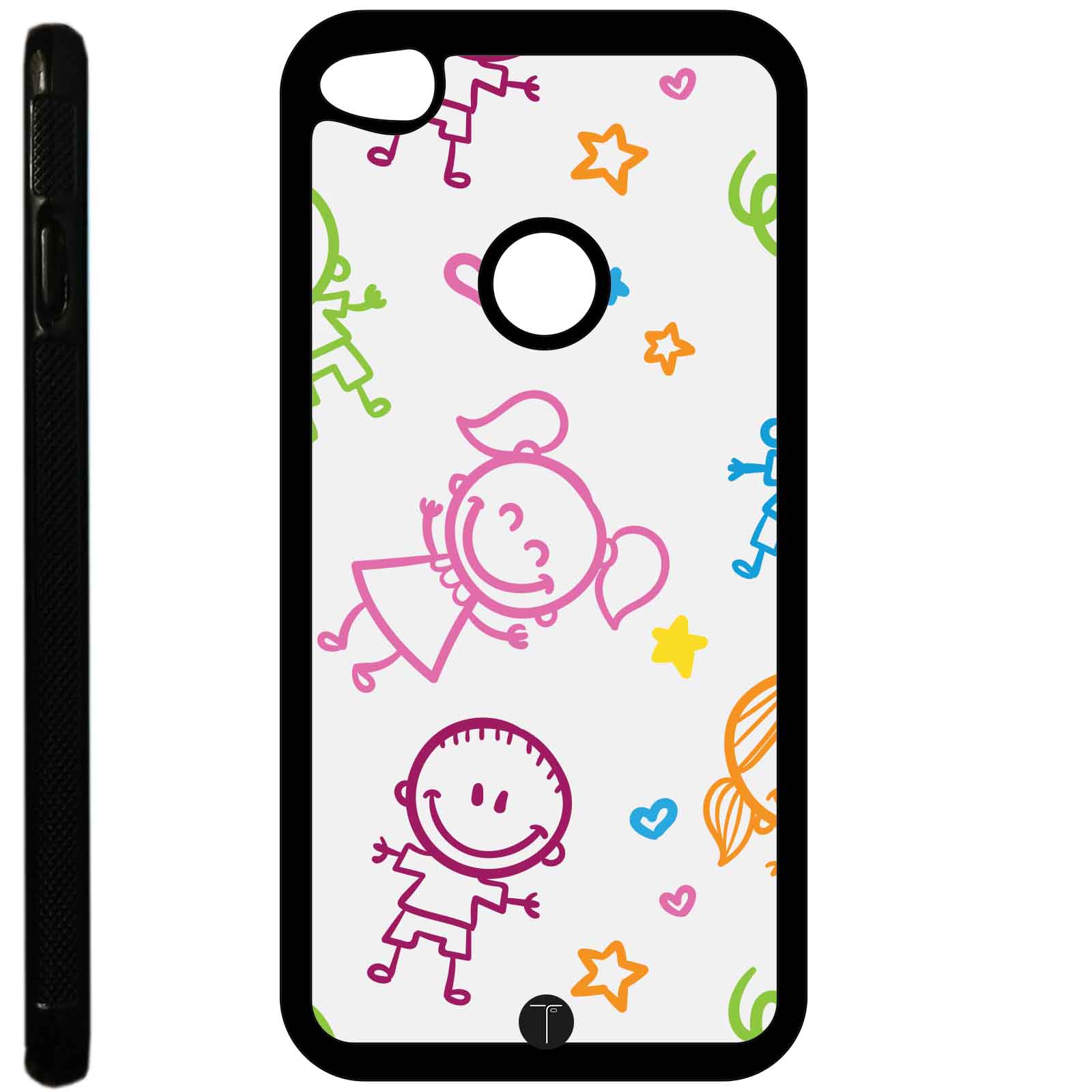 Custodia cover TPU GEL per Huawei P8 Lite 2017 -SB nera Design _1062_1079 - Foto 4 di 19